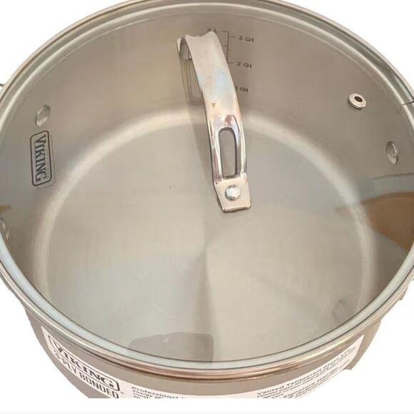 Viking 3-Ply Bonded 4QT Stock Pot w/Lid - Picture 12 of 15